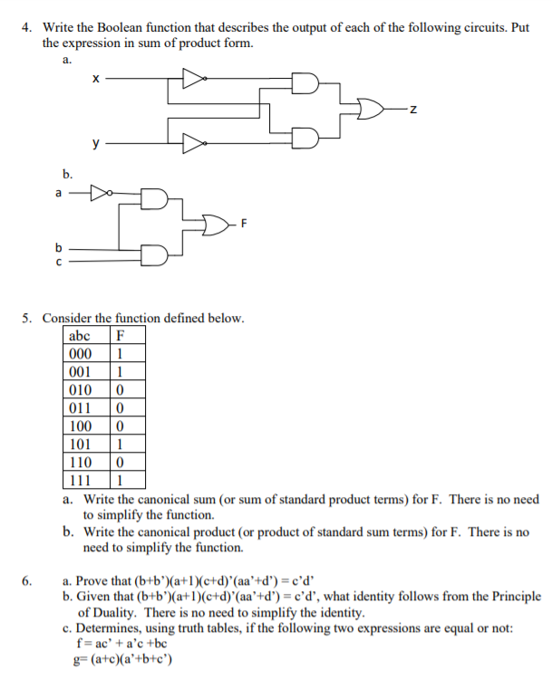 Solved 1. How many literals are in each of the following | Chegg.com