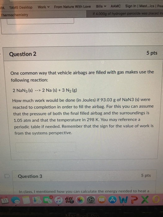 Solved Sign In l Mastics I Pea If 4.000g of hydrogen