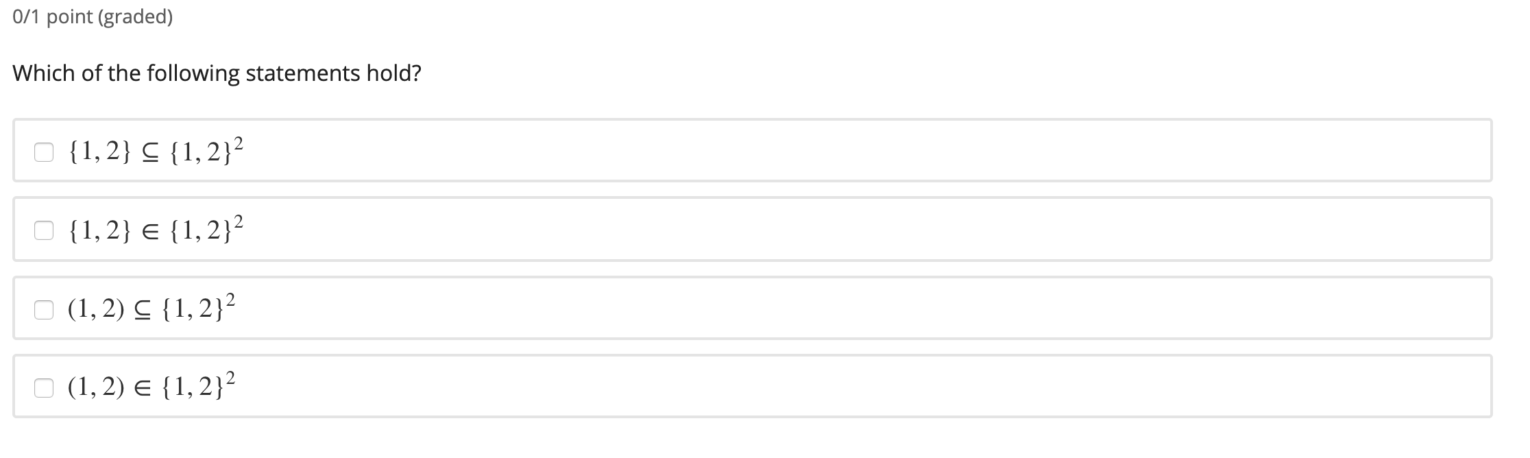 Solved 0 1 Point Graded Which Of The Following Statemen Chegg Com