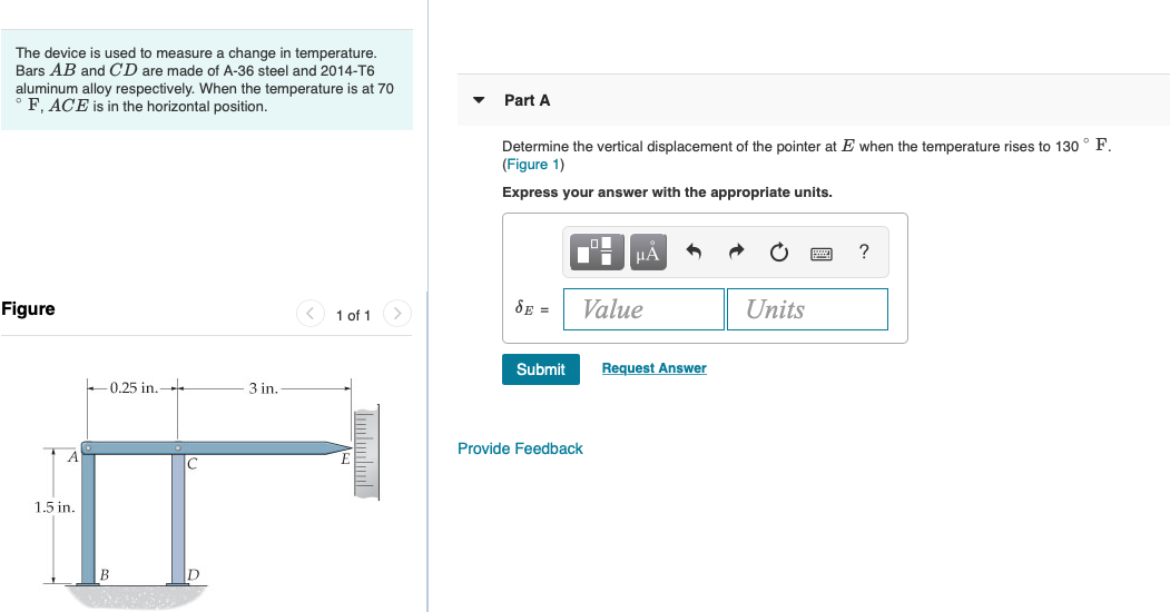 Solved The device is used to measure a change in | Chegg.com