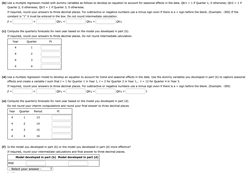 Solved Consider The Following Time Series Data. | Chegg.com