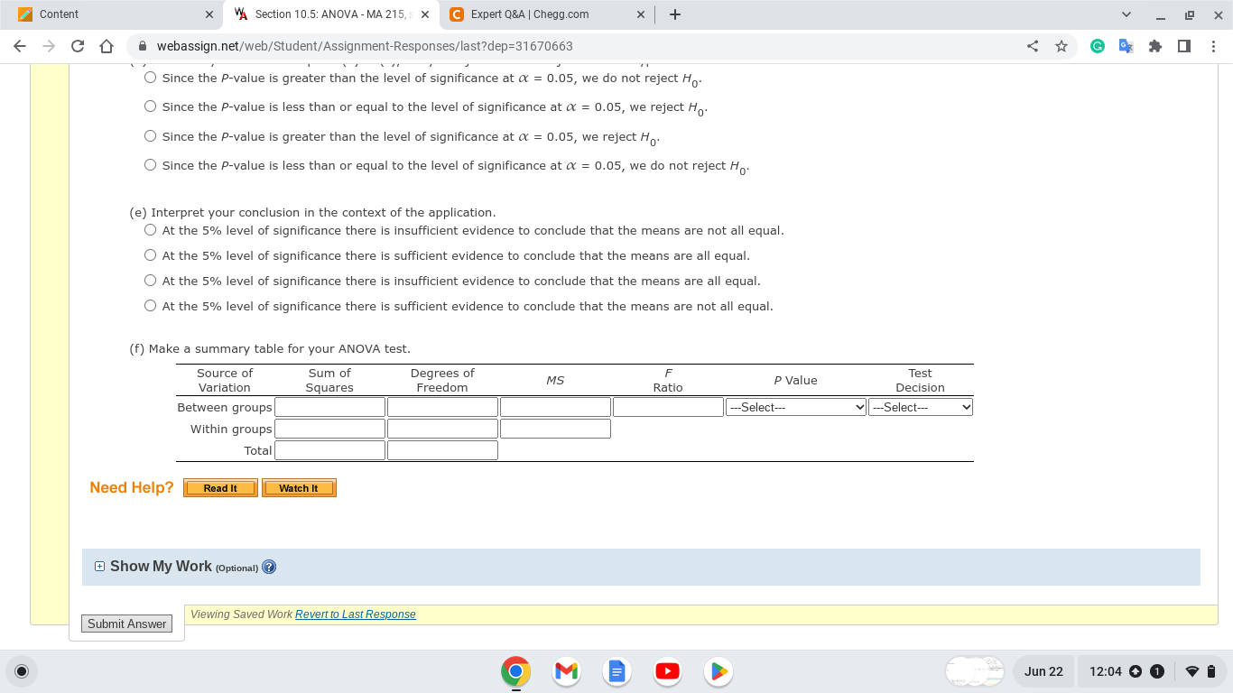 Solved II we reject or not reject the claim that there is no | Chegg.com