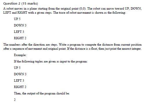 Solved Question 2 (15 marks) A robot moves in a plane | Chegg.com