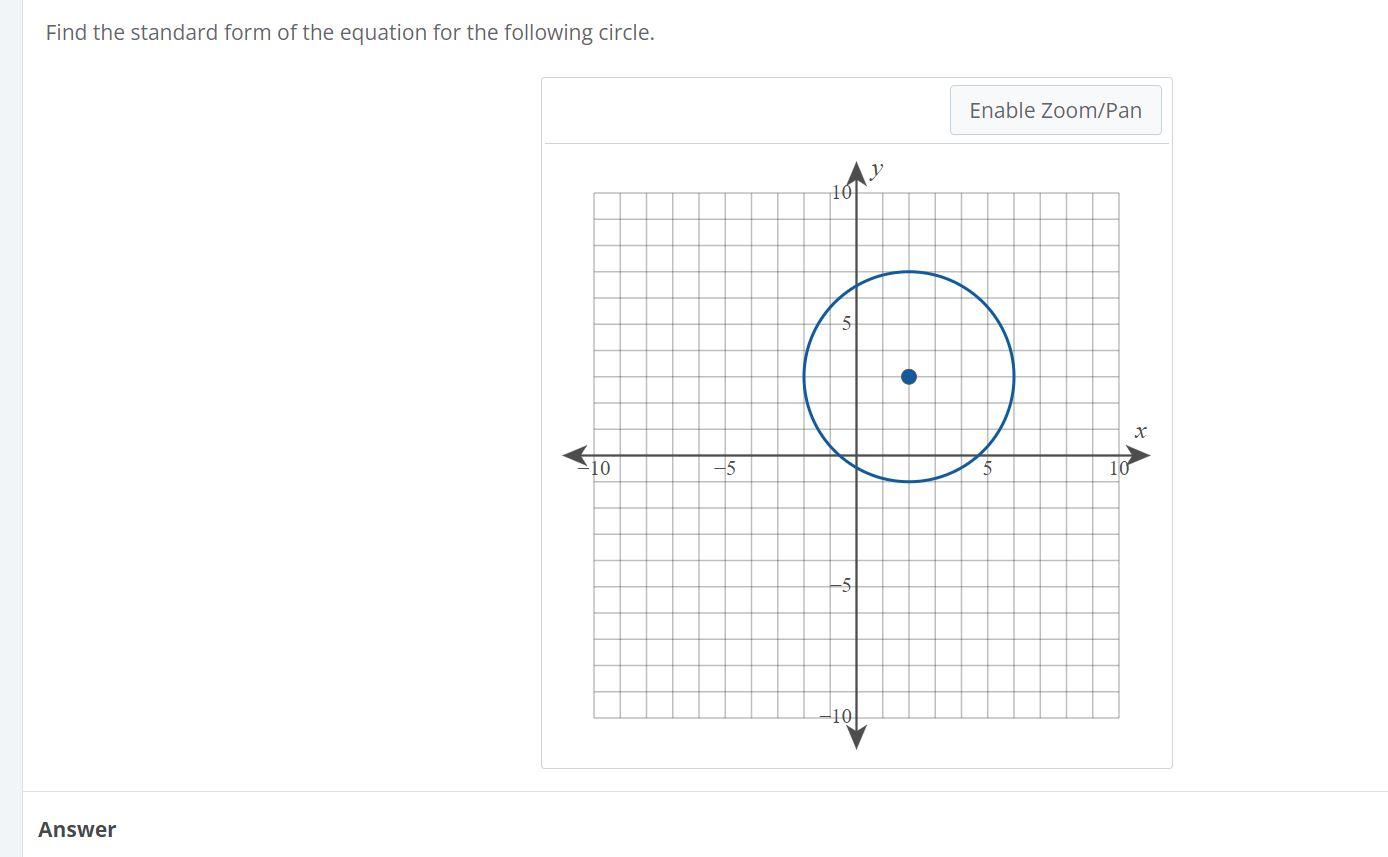 Solved Find the standard form of the equation for the | Chegg.com