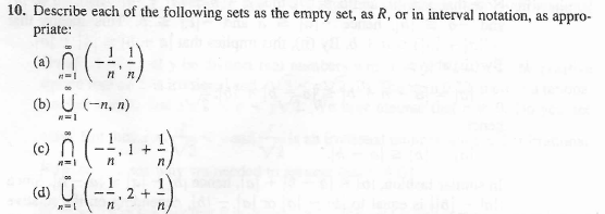 Solved 10 Describe Each Of The Following Sets As The E Chegg Com