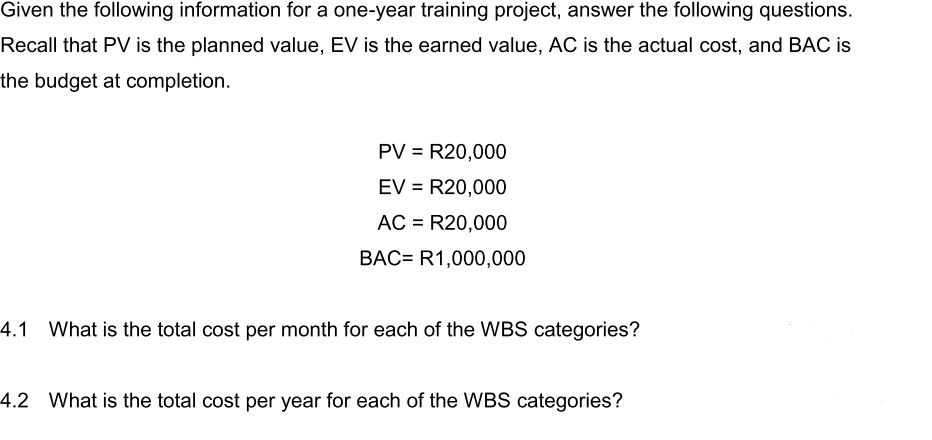 Solved Given the following information for a one-year | Chegg.com