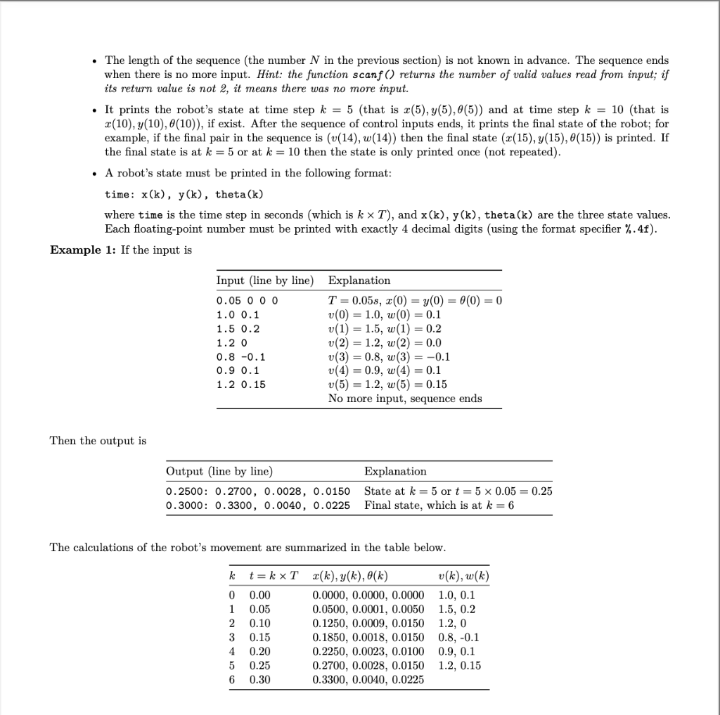 1 Simulation Of Wheeled Robots 1 1 The Discrete Time Chegg Com