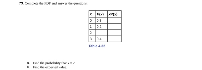 Solved 73. Complete the PDF and answer the questions x | Chegg.com