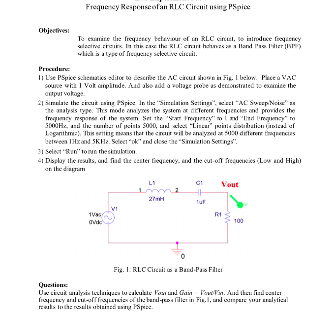 how to analyze circuit respond in pspice schematics