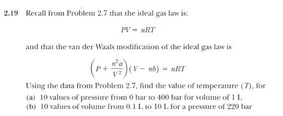 (Solved) : 27 Ideal Gas Law Introduced Example 21 Describes Relation ...