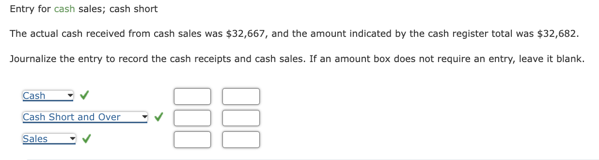 solved-entry-for-cash-sales-cash-short-the-actual-cash-chegg