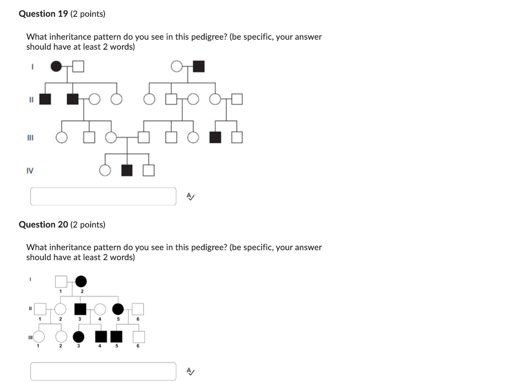 Solved What inheritance pattern do you see in this pedigree? | Chegg.com