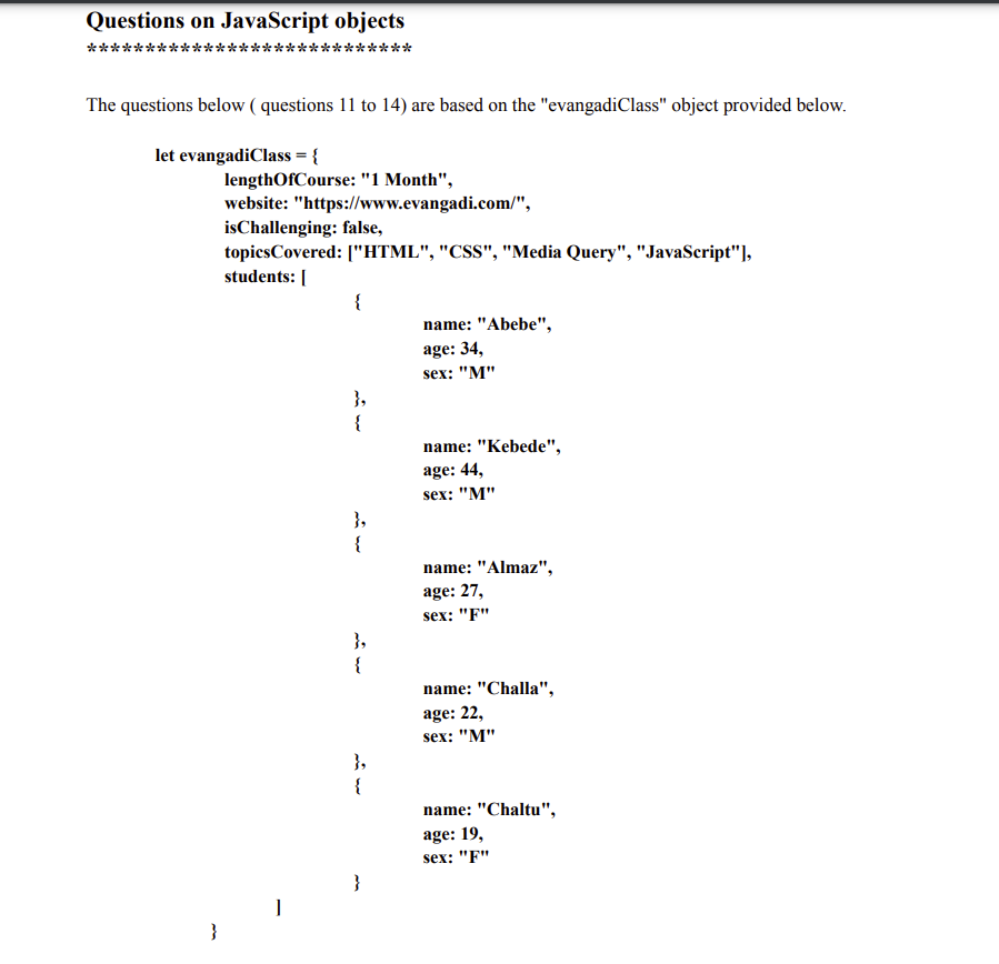 Solved The questions below ( questions 11 to 14) are based | Chegg.com