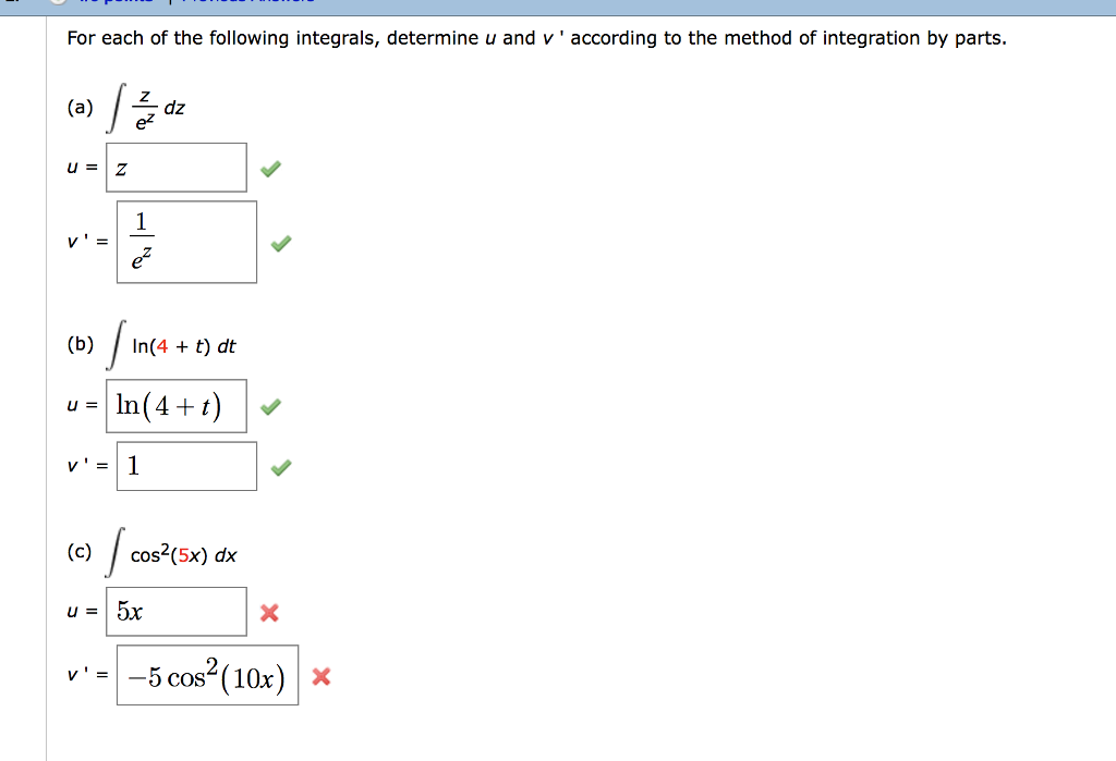 Solved Part C from first Q and part B from the second. | Chegg.com