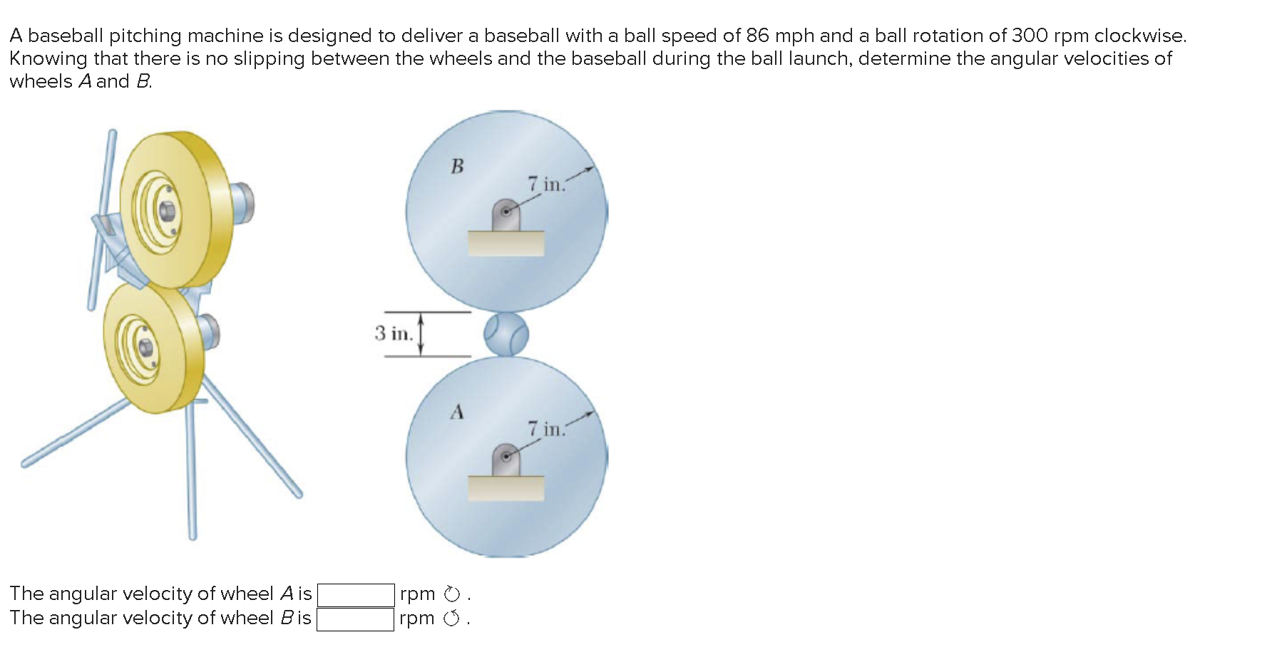 Solved A baseball pitching machine is designed to deliver a