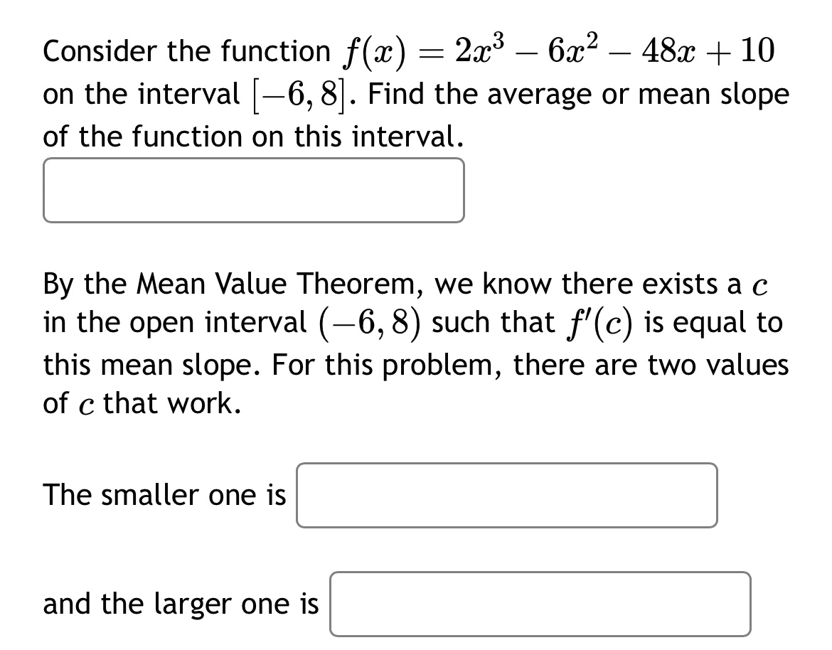 Solved Consider The Function F X 2x3−6x2−48x 10 On The