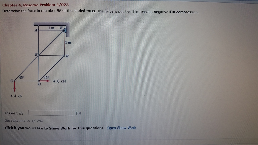 Solved Chapter 4, Reserve Problem 4/023 Determine The Force | Chegg.com