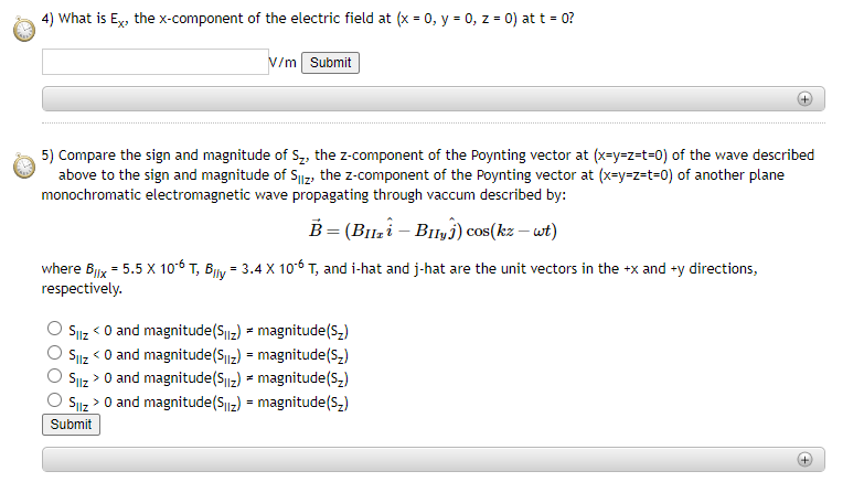 Solved A Plane Monochromatic Electromagnetic Wave With Wa Chegg Com