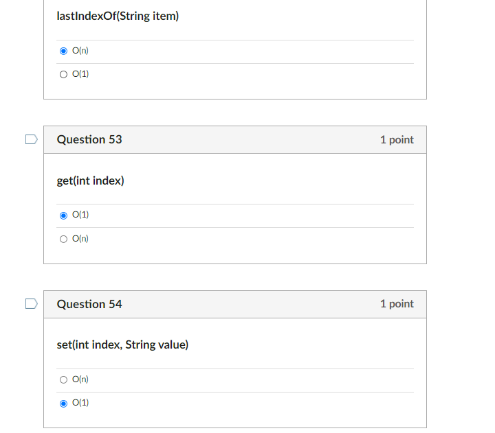 Solved 1. Determine the Best Case Big O for