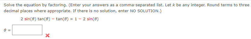 Solved Solve the equation by factoring. (Enter your answers | Chegg.com