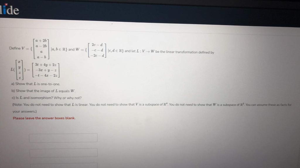 Solved Tide Define V A 2b A 26 A A B Jabe R And W 2 Chegg Com