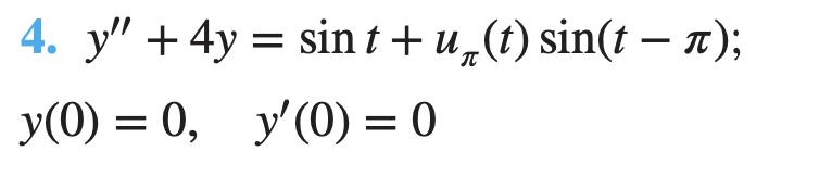 Solved 6. y''+3y' +2y=u2(t);y(0)=6,y'(0)=6 | Chegg.com