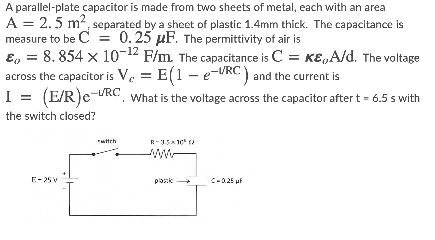 Solved = A parallel-plate capacitor is made from two sheets | Chegg.com
