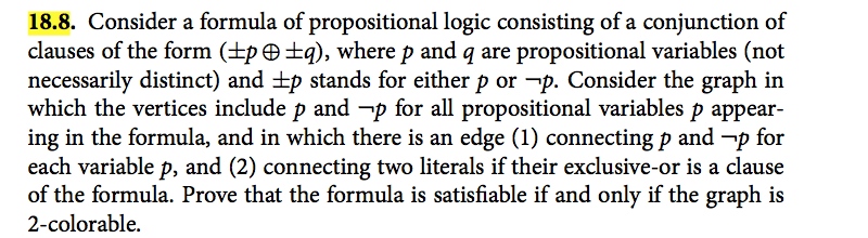 Solved 18.8. Consider a formula of propositional logic | Chegg.com
