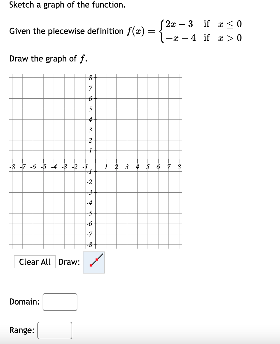 Solved Sketch a graph of the function. Given the piecewise | Chegg.com