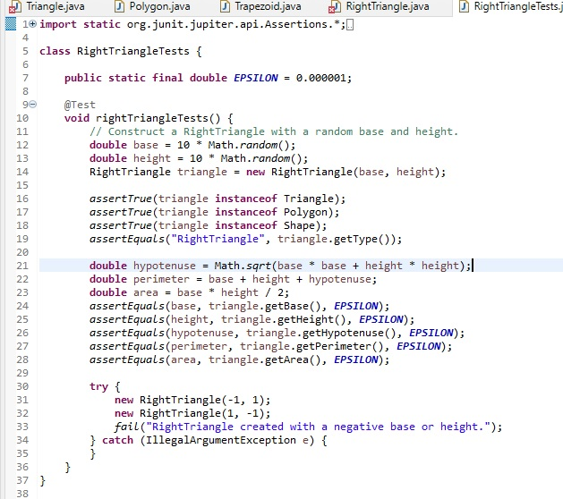 Triangle.java Polygon.java Trapezoid.java | Chegg.com