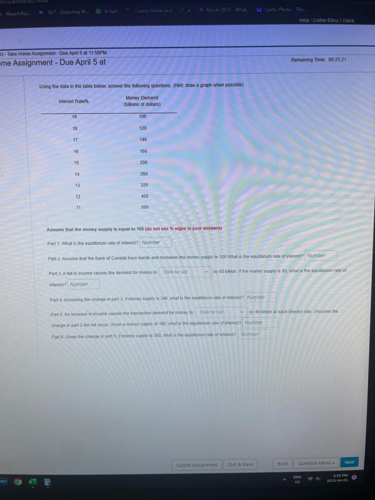 Solved Using The Data In The Table Below, Answer The | Chegg.com