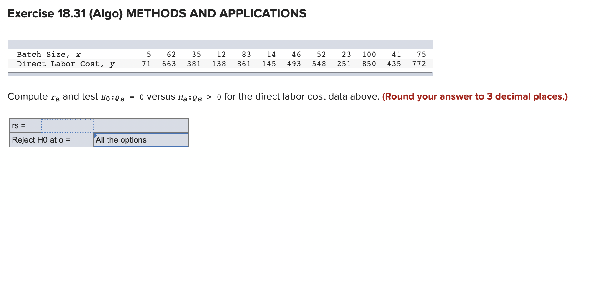 Solved Exercise 18.31 (Algo) METHODS AND APPLICATIONS | Chegg.com