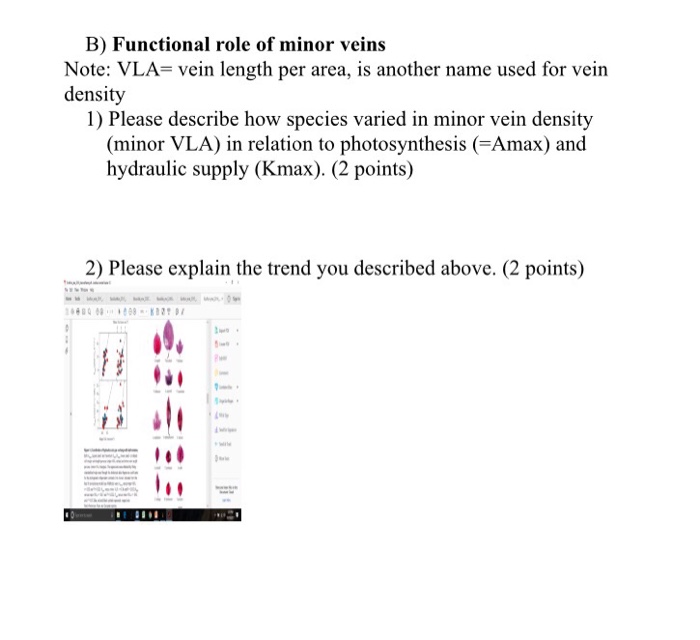 Solved Critical Thinking Background Major Vein Density Is Chegg