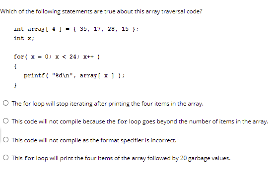 Solved Which of the following statements are true about this | Chegg.com