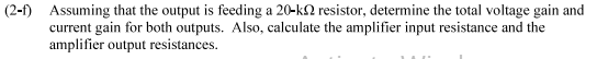 Solved Activity 2: The amplifier circuit below has a single | Chegg.com