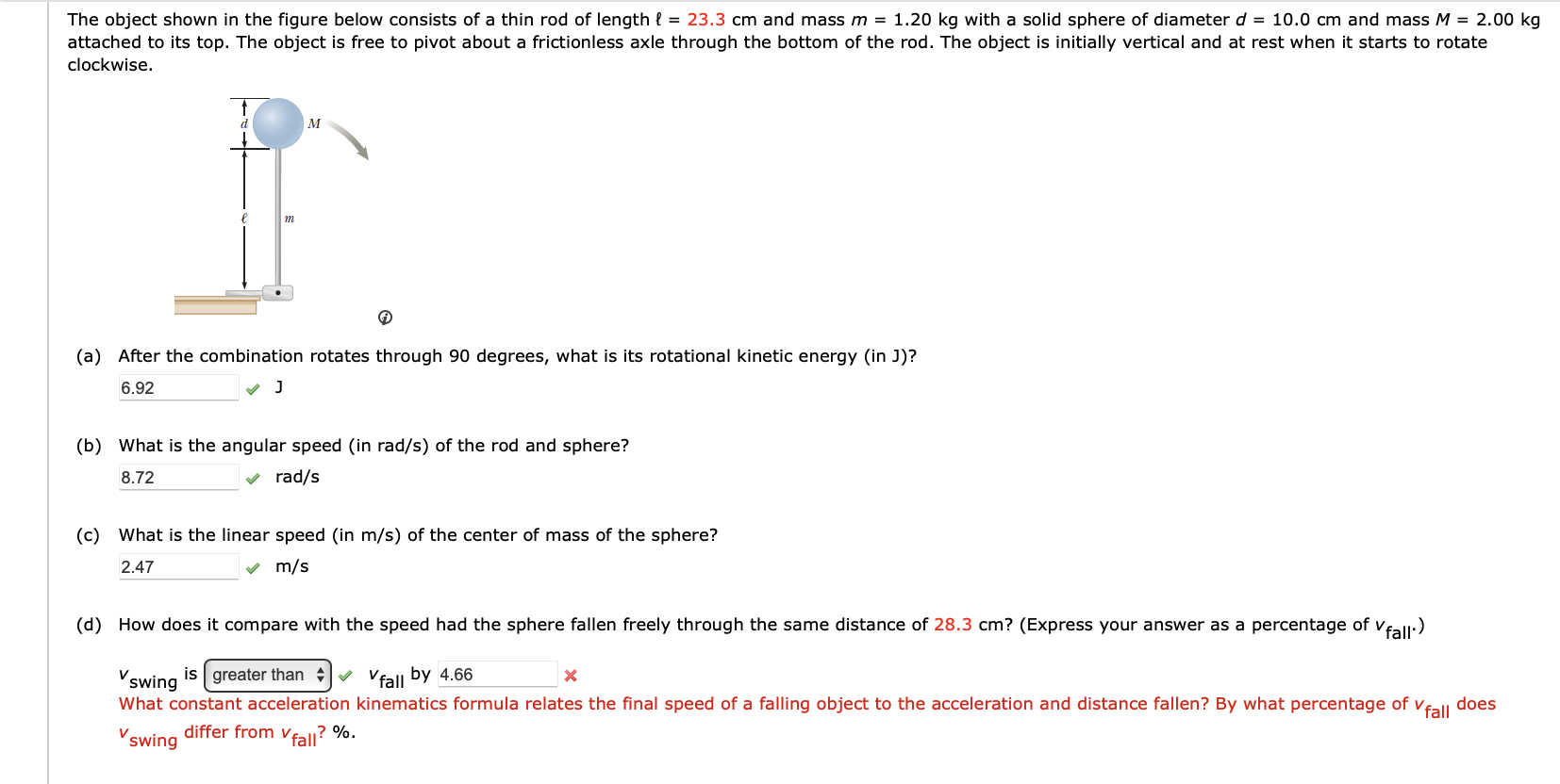Solved The object shown in the figure below consists of a | Chegg.com