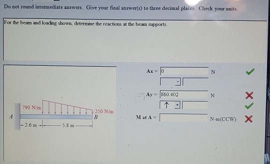 Solved For The Beam And Loading Shown, Determine The | Chegg.com