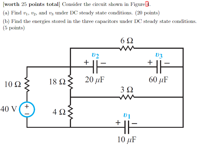 Solved worth 25 points total] Consider the circuit shown in | Chegg.com