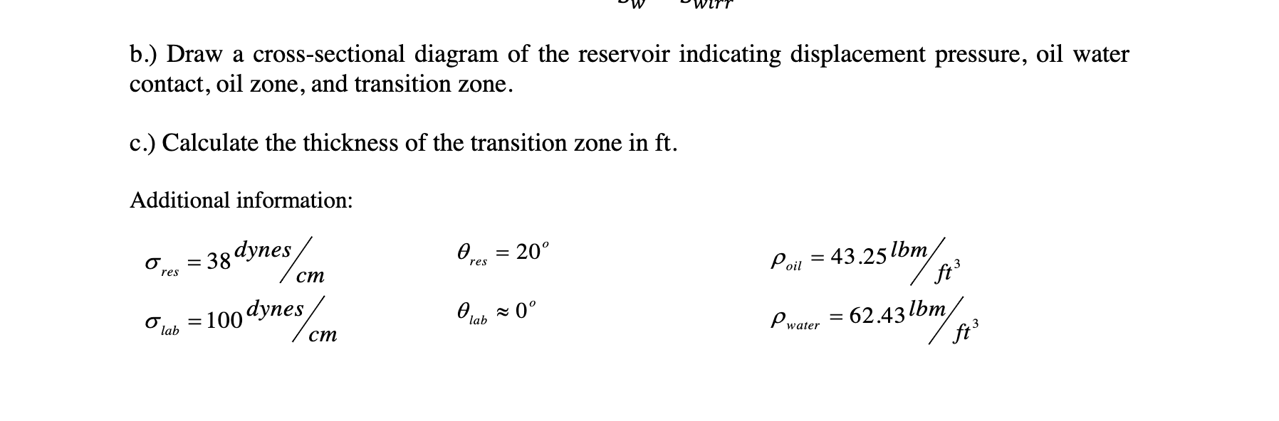 Problem 6. The following capillary pressure data are | Chegg.com