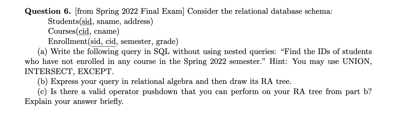 6506 solved assignment spring 2022