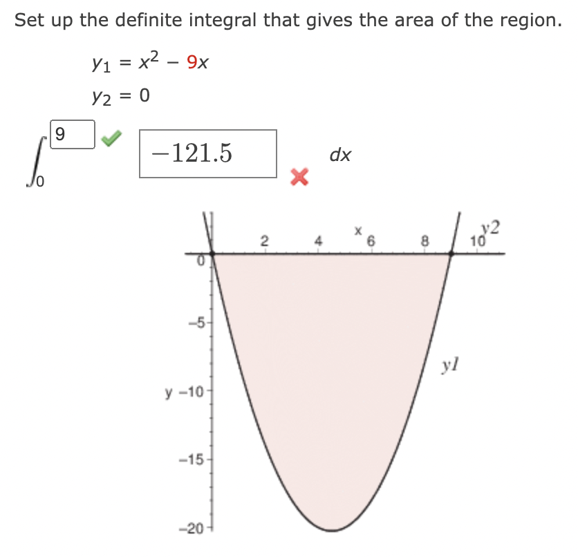 Solved Set up the definite integral that gives the area of | Chegg.com