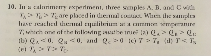 calorimetry experiment research question