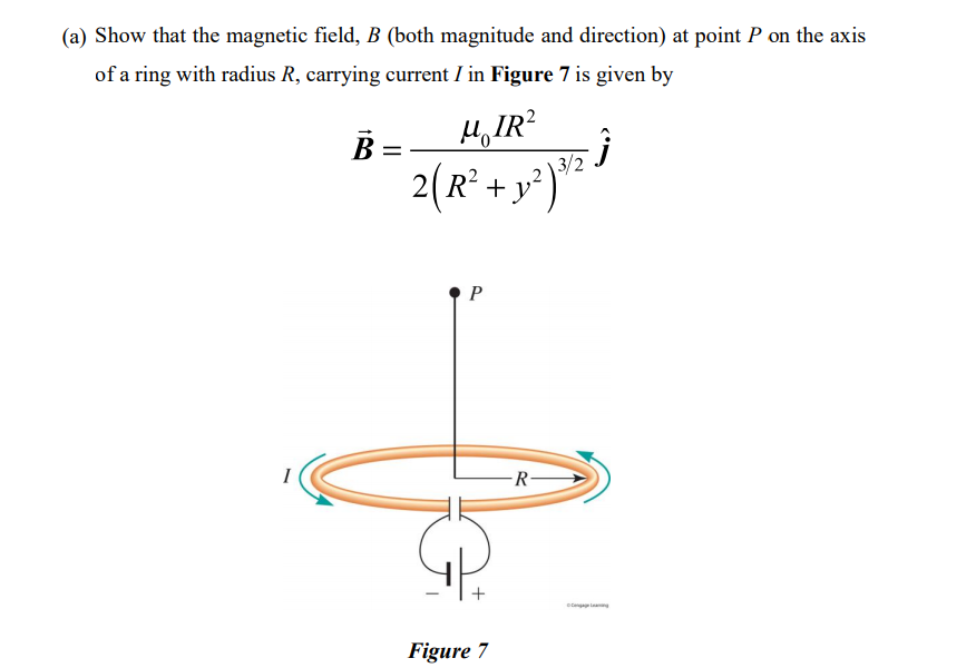 Solved (a) Show That The Magnetic Field, B (both Magnitude | Chegg.com