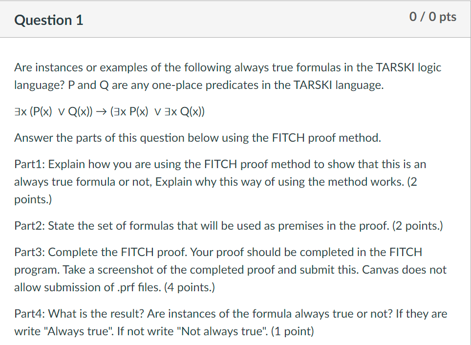 Are instances or examples of the following always