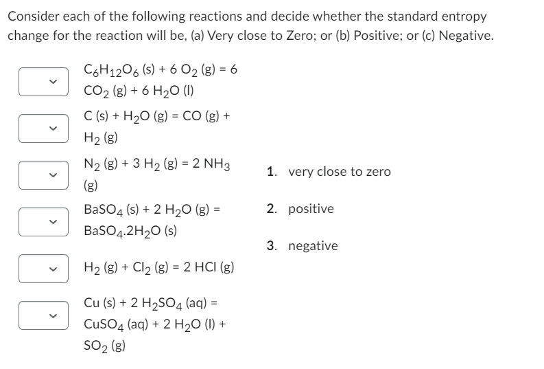 Solved Consider each of the following reactions and decide | Chegg.com