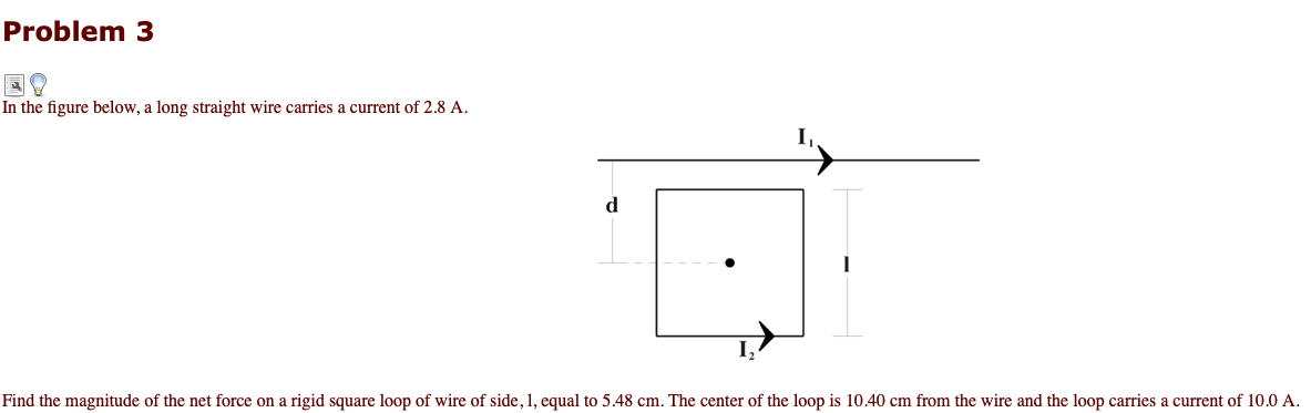 Solved Problem 3 In the figure below, a long straight wire | Chegg.com
