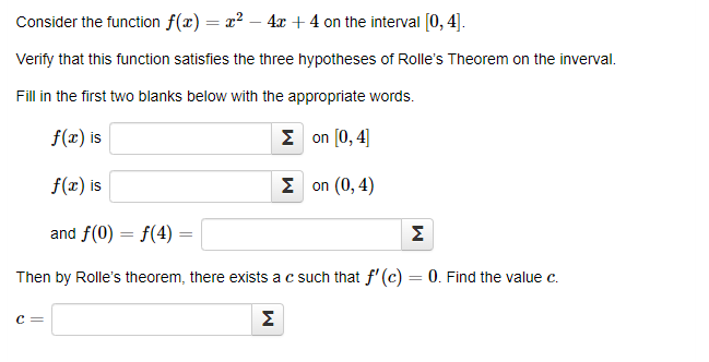 Solved Consider the function f(x)=x2−4x+4 on the interval | Chegg.com