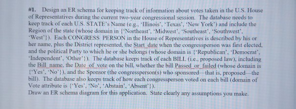 Solved W Design An Er Schema For Keeping Track Of Inform Chegg Com