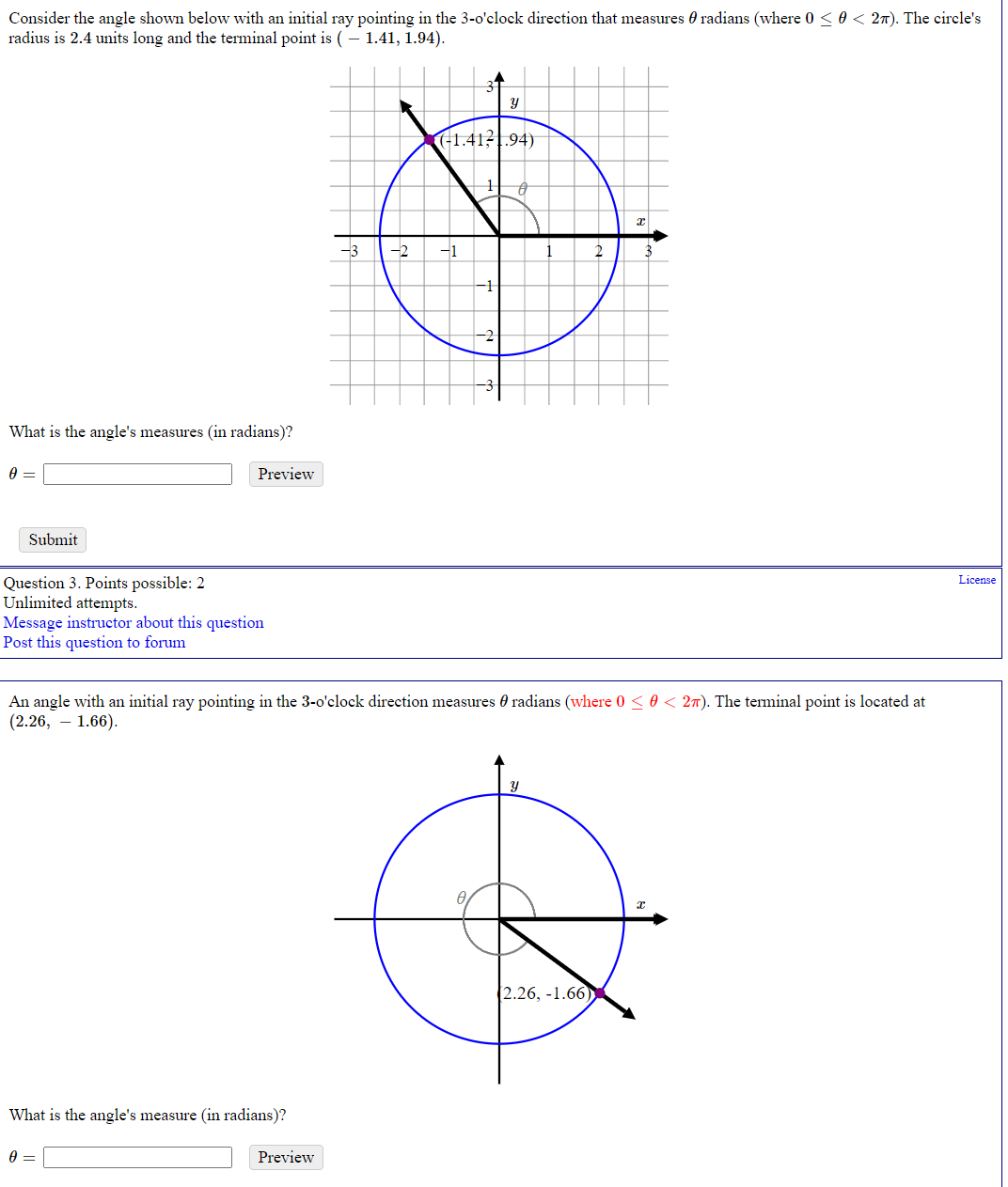 Solved Consider the angle shown below with an initial ray | Chegg.com