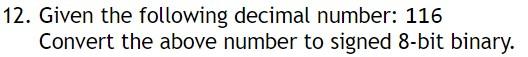 convert the given decimal number to its binary equivalent 116